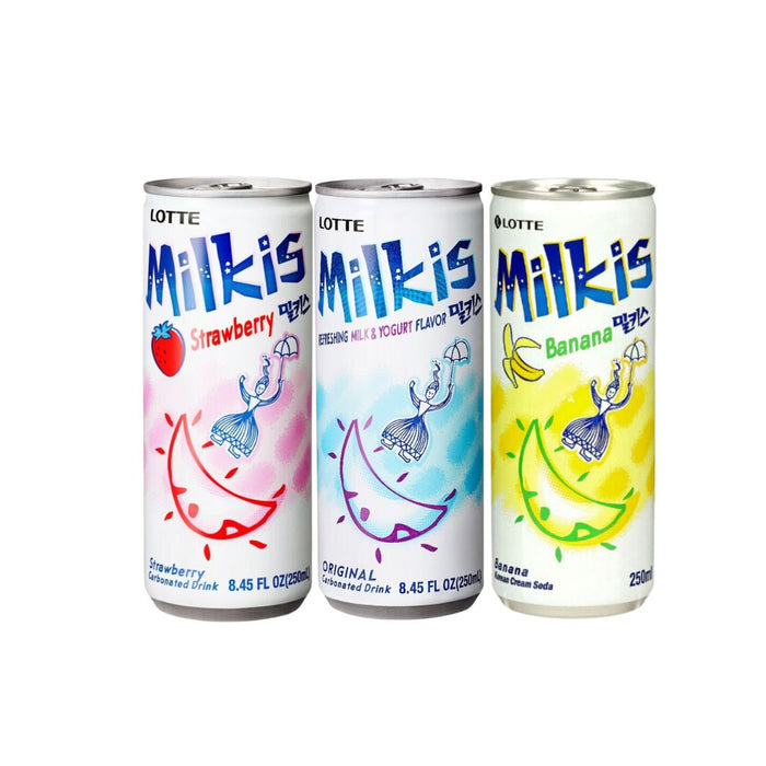 LOTTE MILKIS BUNDLE: ORIGINAL, BANANA & STRAWBERRY