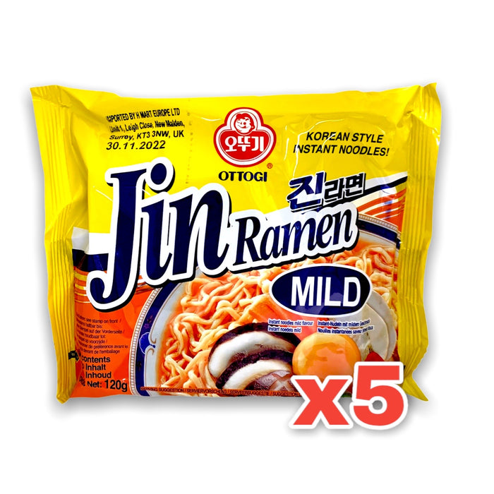 OTTOGI JIN RAMYUN MILD, 5 PACK