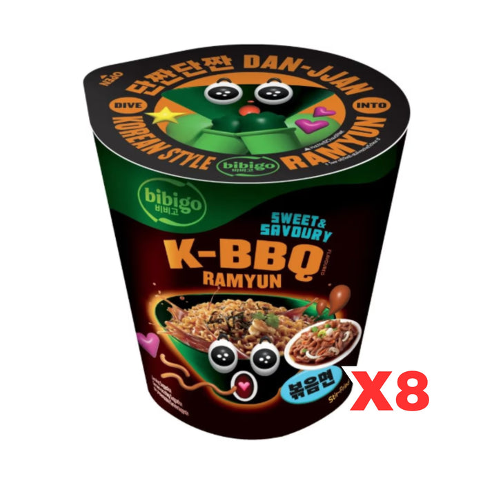 BIBIGO K-BBQ RAMYUN 98G, CASE OF 8