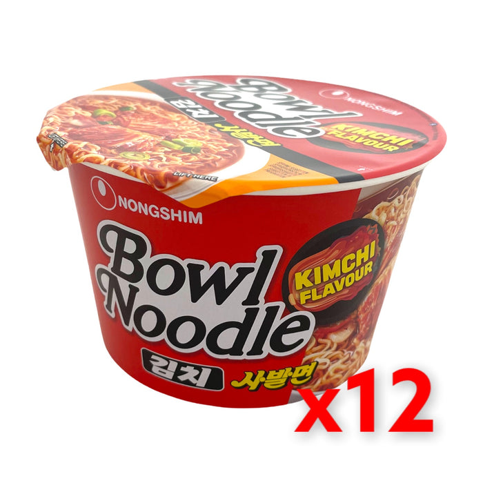 NONGSHIM KIMCHI FLAVOUR NOODLE BOWL, Case of 12