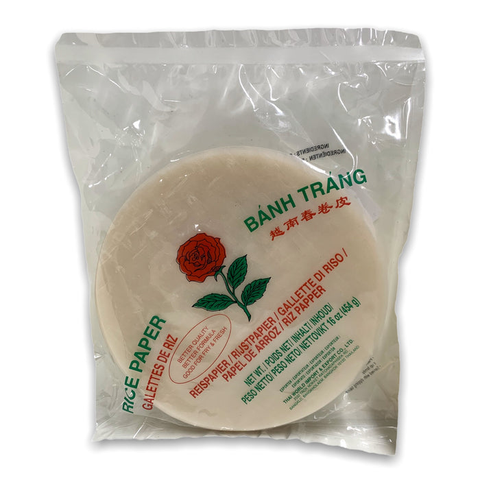 ROSE RICE PAPER 16CM - 454G 玫瑰牌越南春卷皮