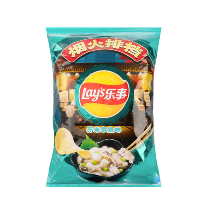 LAY'S WASABI MUSTARD OCTOPUS POTATO CRISPS 70G