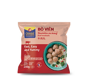 ORIENTAL KITCHEN CHINESE STYLE BEEF MEATBALLS - 250G