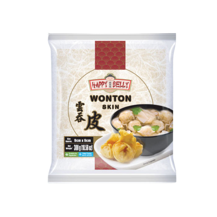 HAPPY BELLY WONTON PASTRY 9CM 300G