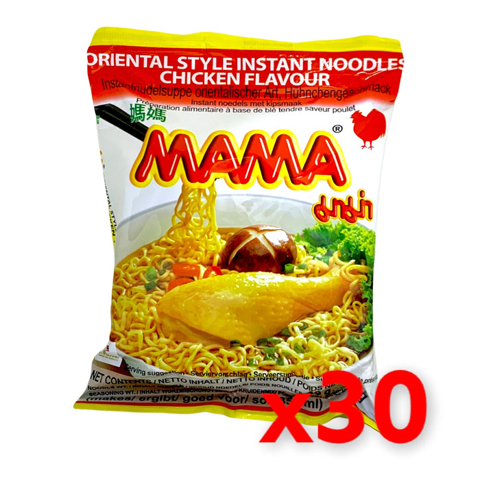 媽媽牌方便雞肉麵 55克，30包