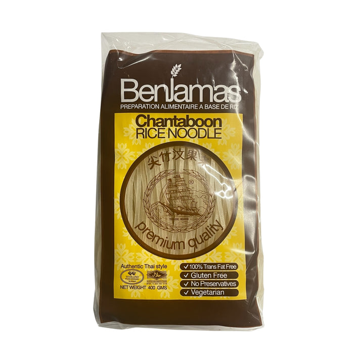 BENJAMAS 3MM CHANTABOON RICE NOODLE 400G