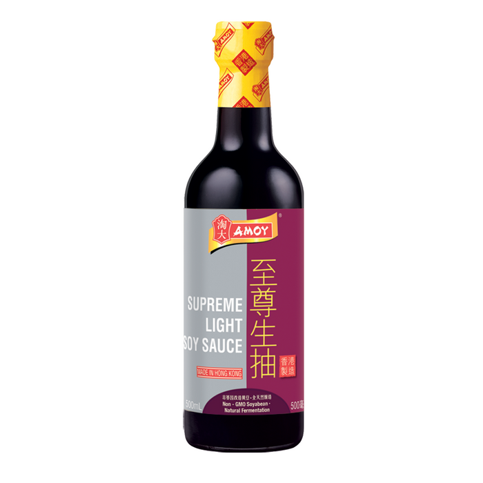 AMOY SUPREME LIGHT SOY SAUCE 500ml 銀標生抽