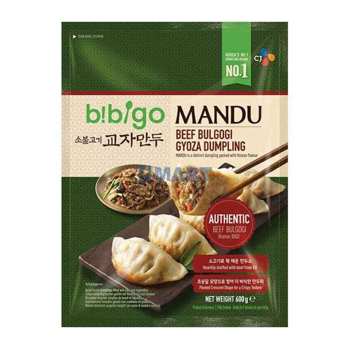 CJ BIBIGO BEEF BULGOGI GYOZA DUMPLINGS 600G
