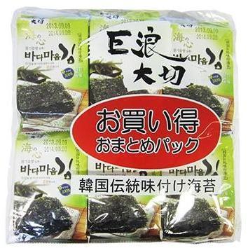 EDO LAVER SEASONED SEAWEED 巨浪大切胡麻油竹盐紫菜