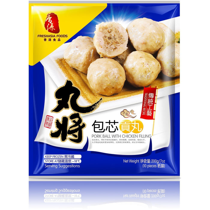 FRESH ASIA 豬肉丸&amp;雞肉餡 200G 丸將包芯貢丸