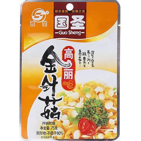 GUO SHENG Cabbage NEEDLE MUSHROOM 75G 国圣高丽金针菇