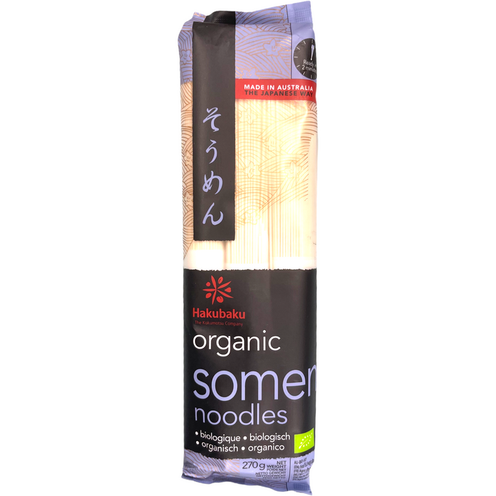 HAKUBAKU ORGANIC SOMEN NOODLE 270G
