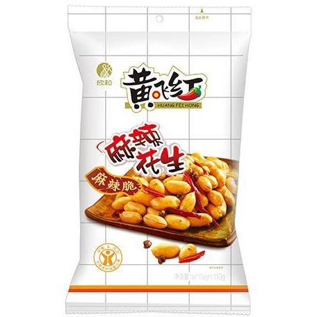 HUANG FEI HONG SPICY PEANUTS 110G 黃飛紅麻辣花生