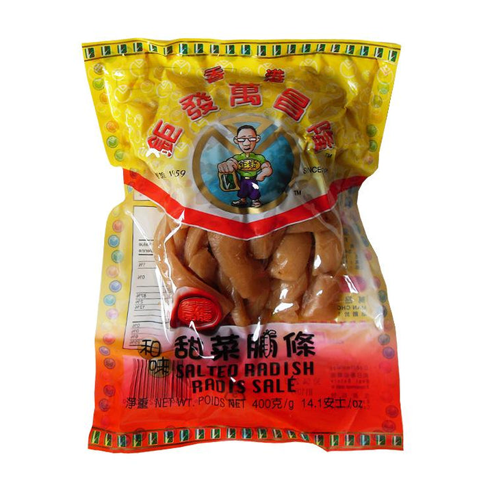 KUI FAT SALTED RADISH STRIPS 400G 鉅發萬昌隆甜菜脯條