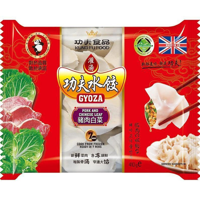 KUNG FU PORK &amp; CHINESE LEAF GYOZA 400G 功夫水饺-猪肉白菜