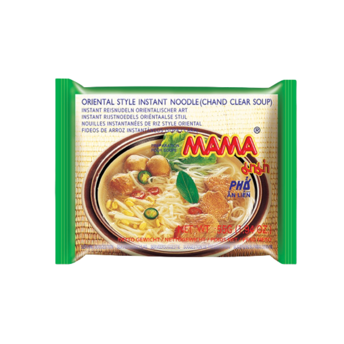 MAMA ORIENTIAL STYLE INSTANT NODLES (CHAND CLEAR SOUP) 55G 妈妈清汤粿条