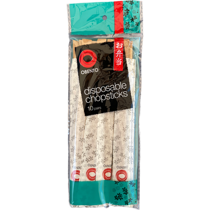 OBENTO DISPOSABLE CHOPSTICKS 10 PAIRS