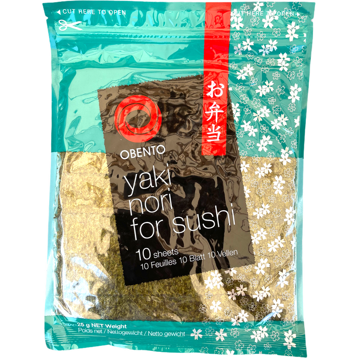 OBENTO YAKI NORI FOR SUSHI 10 SHEETS
