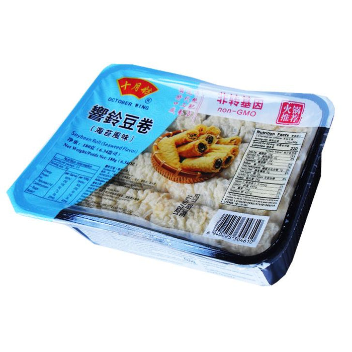 十月翅紫菜黄豆卷180G