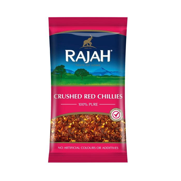 RAJAH CRUSHED RED CHILLIES 200G