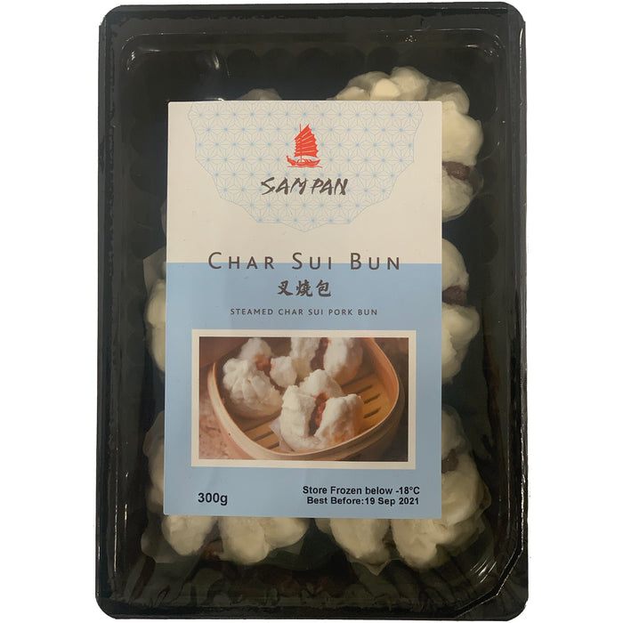 SAM PAN CHAR SIU BUN ROAST PORK 6 pieces