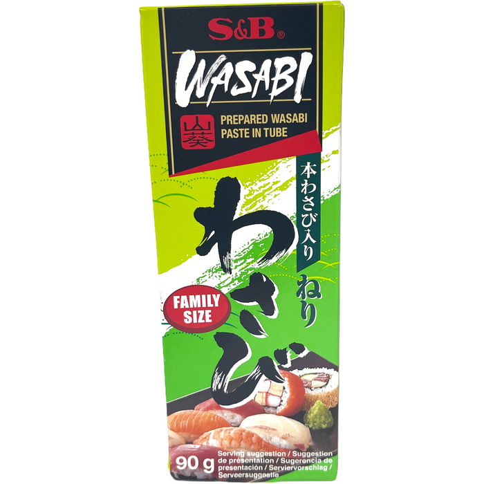 S&B FAMILY SIZE WASABI PASTE 90G