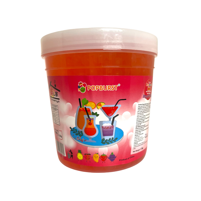 TANOSHIYA POPBURST PEACH FLAVOUR POPPING BOBA 1.3KG