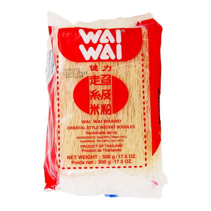 WAI WAI RICE VERMICELLI NOODLE 500G