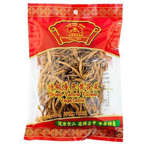 ZHENG FENG DRIED YELLOW FLOWER VEGETABLE 100G 正豐原色金針菜（黃花菜）