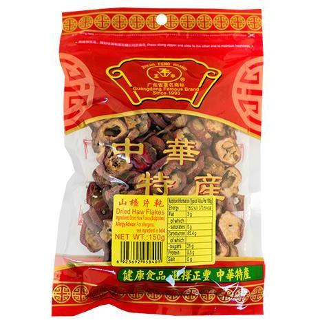 ZHENG FENG DRIED HAW FLAKES 150G 正豐山楂片