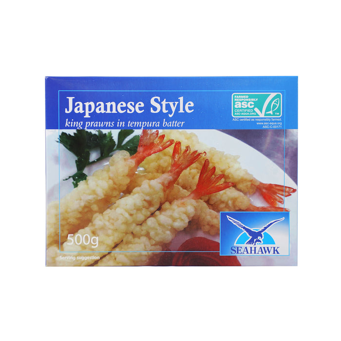 SEAHAWK FROZEN JAPANESE STYLE KING PRAWNS IN TEMPURA BATTER 500G (APPROX. 30 PIECES)