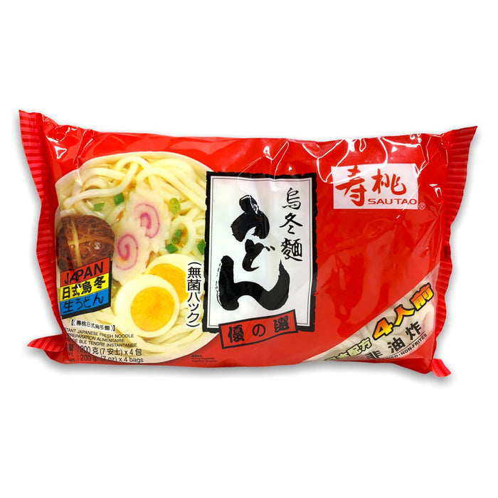 SAU TAO INSTANT FRESH NOODLE 4 PACK 800G 壽桃牌烏冬麵