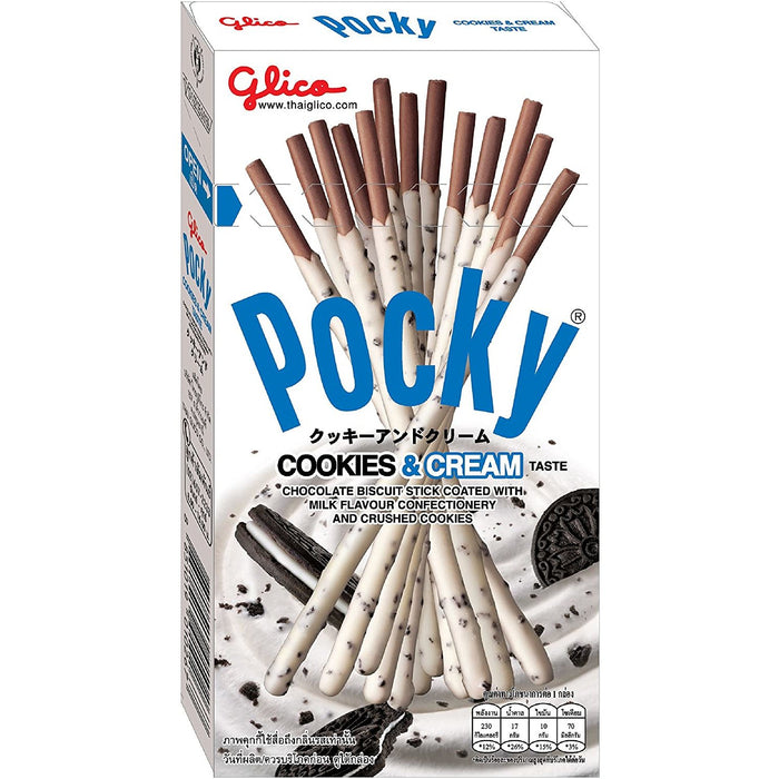 GLICO COOKIES & CREAM TASTE POCKY STICK 45G