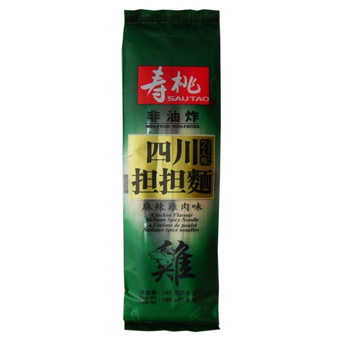 SAU TAO SICHUAN SPICY CHICKEN NOODLE 160G  壽桃牌四川担担麵 (麻辣雞肉味）