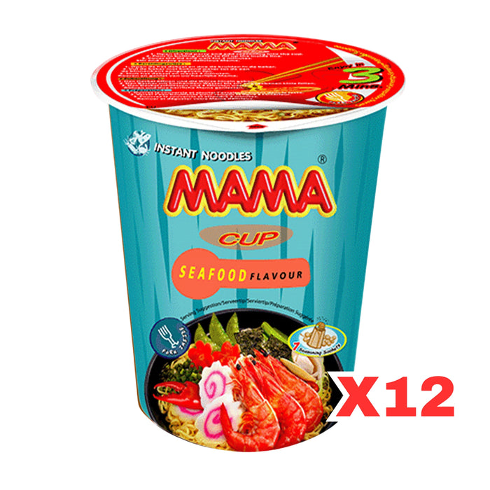 妈妈海鲜杯面12条装