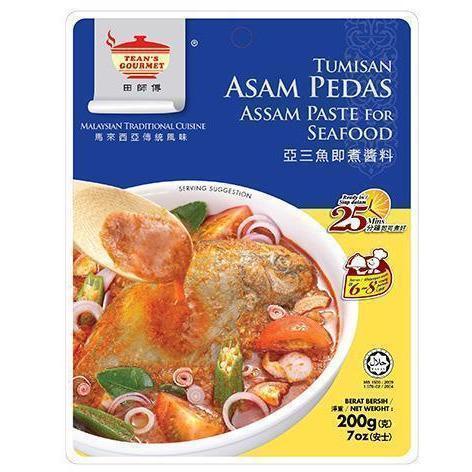 TEAN''S GOURMENT ASAM PEDAS FOR SEAFOOD 200G 田師傅亞三魚即煮醬料