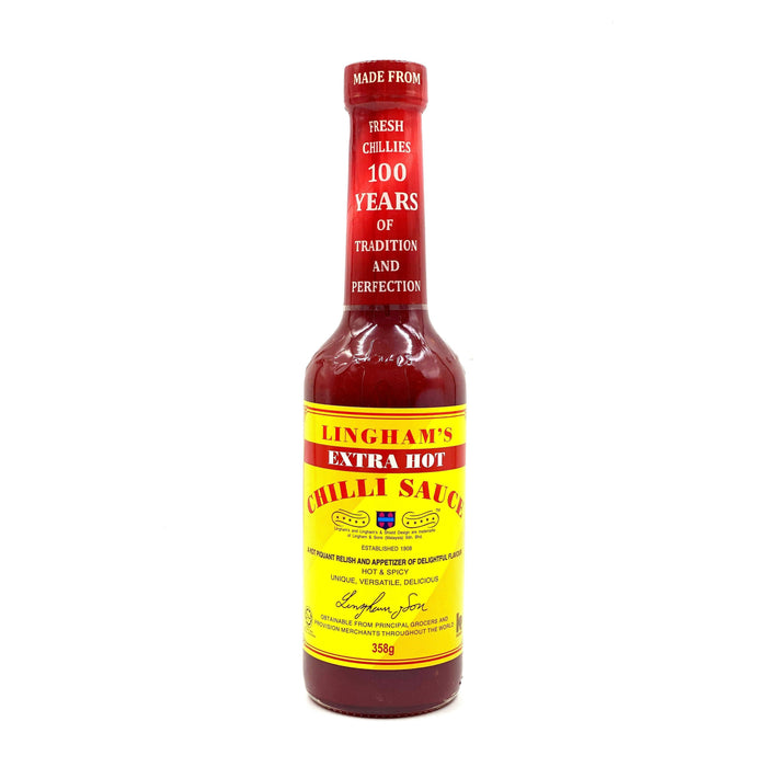 LINGHAM''S EXTRA HOT CHILLI SAUCE 358G