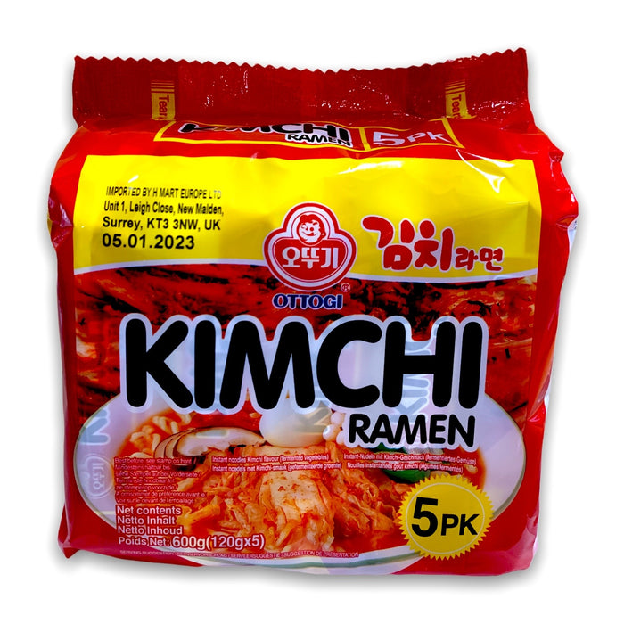 OTTOGI KIMCHI RAMEN, PACK OF 5