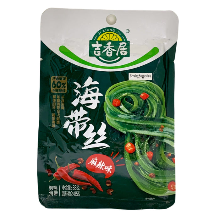 JI XIANG JU SPICY &amp; HOT SHREDDED KELP 88G 吉香居麻辣海带丝