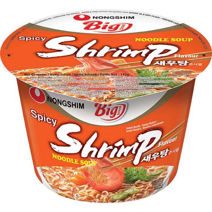 NONGSHIM SHRIMP BIG BOWL NOODLE - 115G