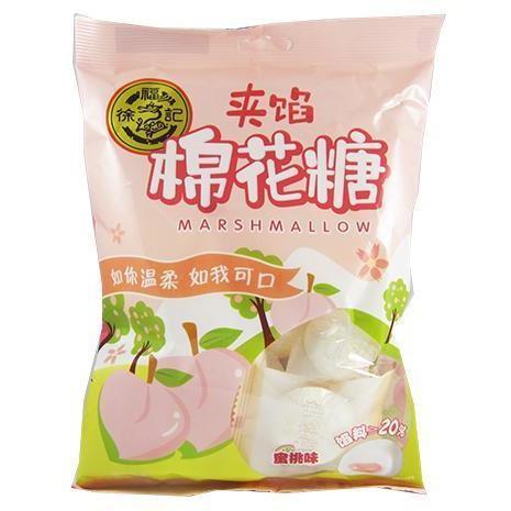 HSUFUCHI PEACH MARSHMALLOW 64G 徐福记夹棉花糖-蜜桃