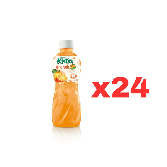 加藤橙味椰果饮料，24 箱装