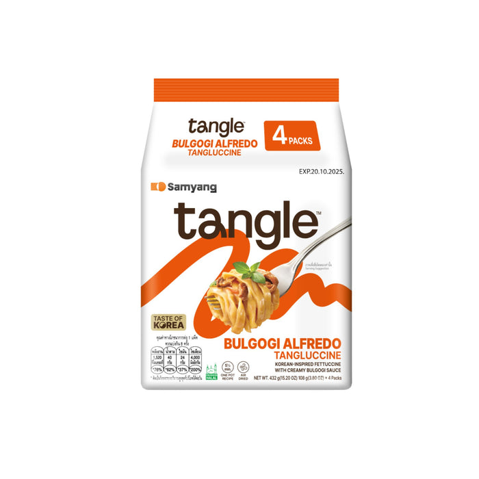 SAMYANG TANGLE BULGOGI ALFREDO TANGLUCCINE PASTA 108G, PACK OF 4
