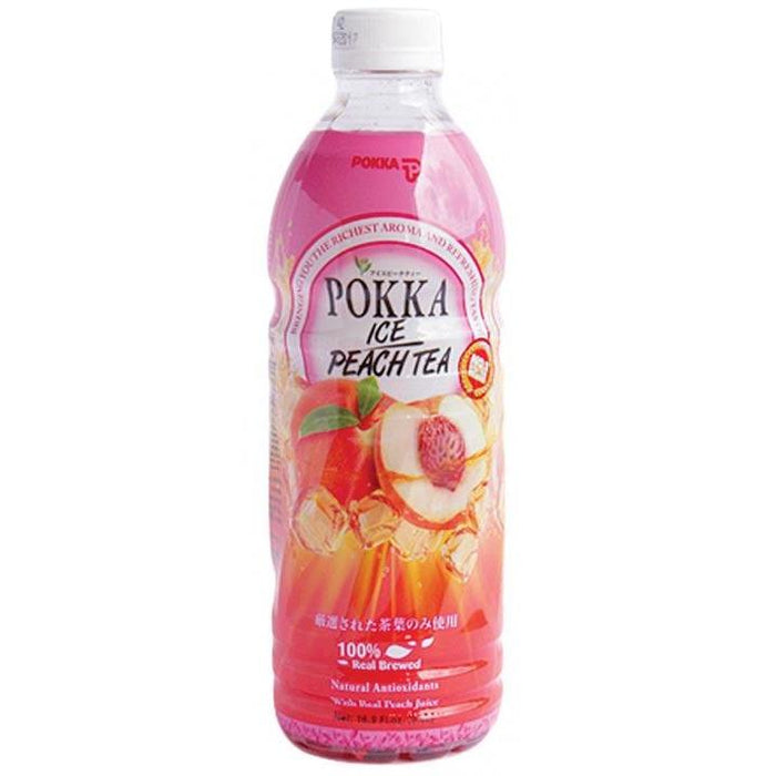POKKA ICE PEACH TEA 500ML
