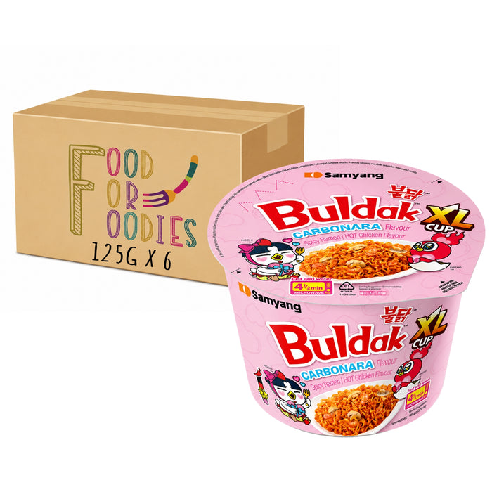 SAMYANG XL BULDAK CARBONARA NOODLE BOWL 125G, CASE OF 6
