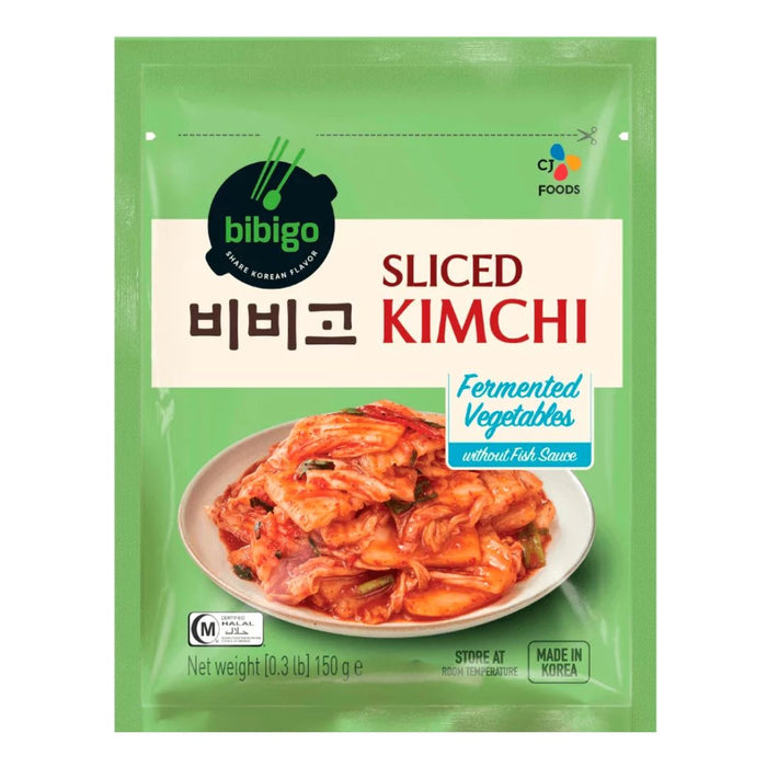 BIBIGO HALAL VEGAN SLICED KIMCHI 150G