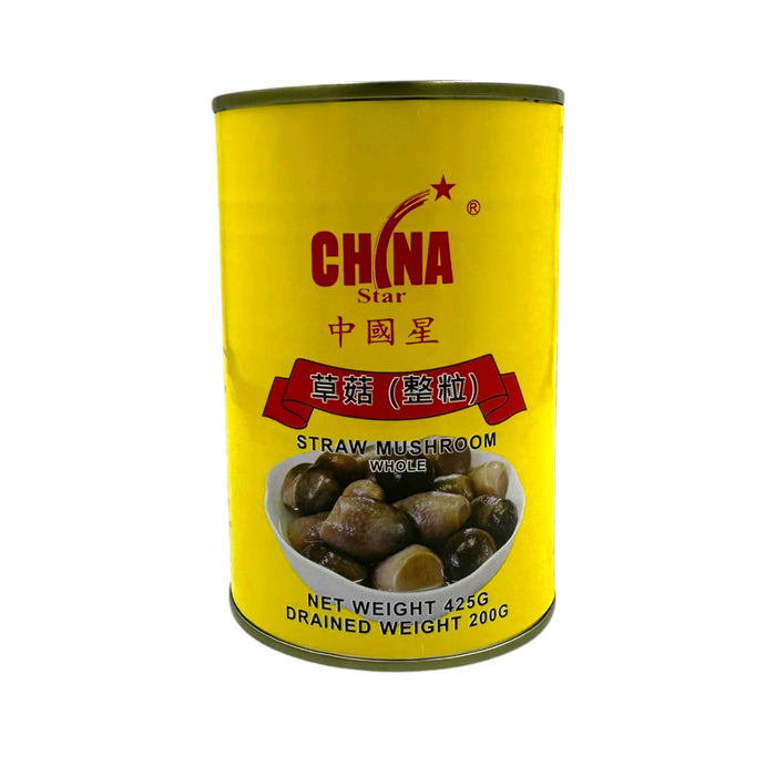CHINA STAR STRAW MUSHROOM WHOLE - 425G