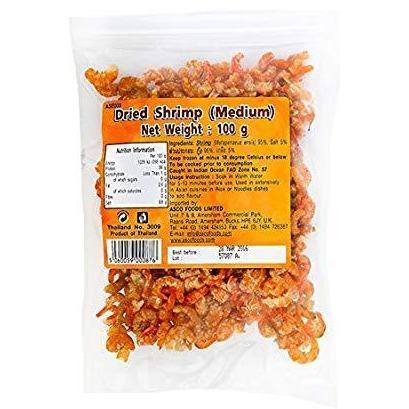 東協海域中型蝦乾100G