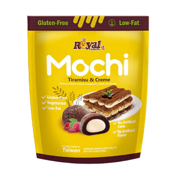 ROYAL FAMILY TIRAMISU & CREME MOCHI 180G