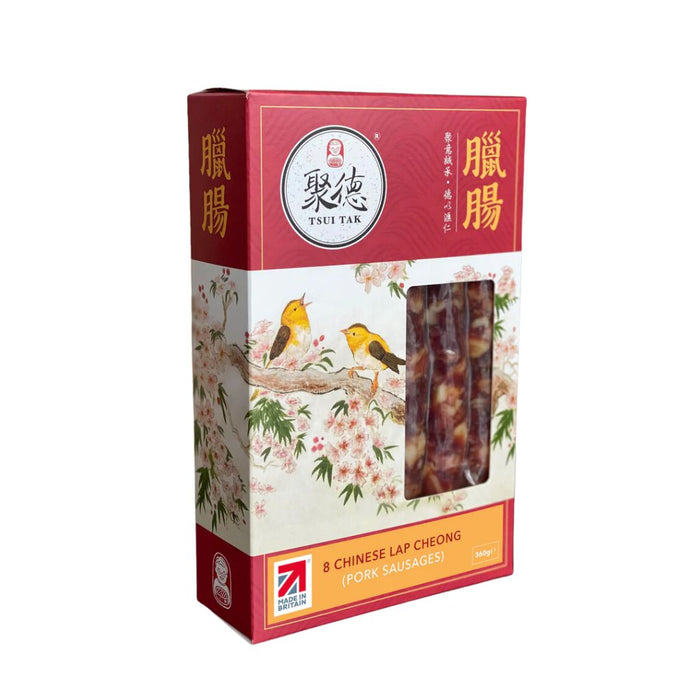 TRUI TAK 8 CHINESE LAP CHEONG (豬肉香腸) 360G 聚德臘腸